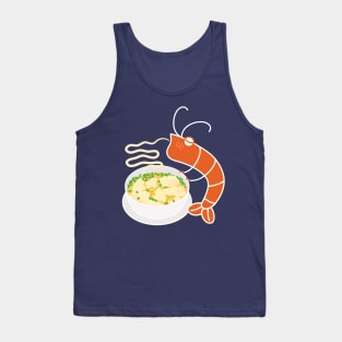 Funny Shrimp and Chinese shrimp Wonton Soup Tank Top